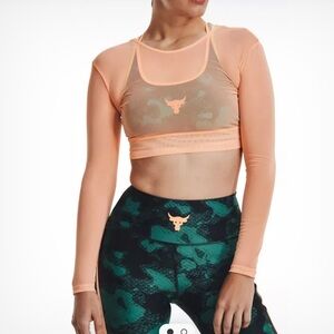 NEW UNDER ARMOUR Long-sleeve T-shirt Under Armour Pjt Rock Sheer Mesh small